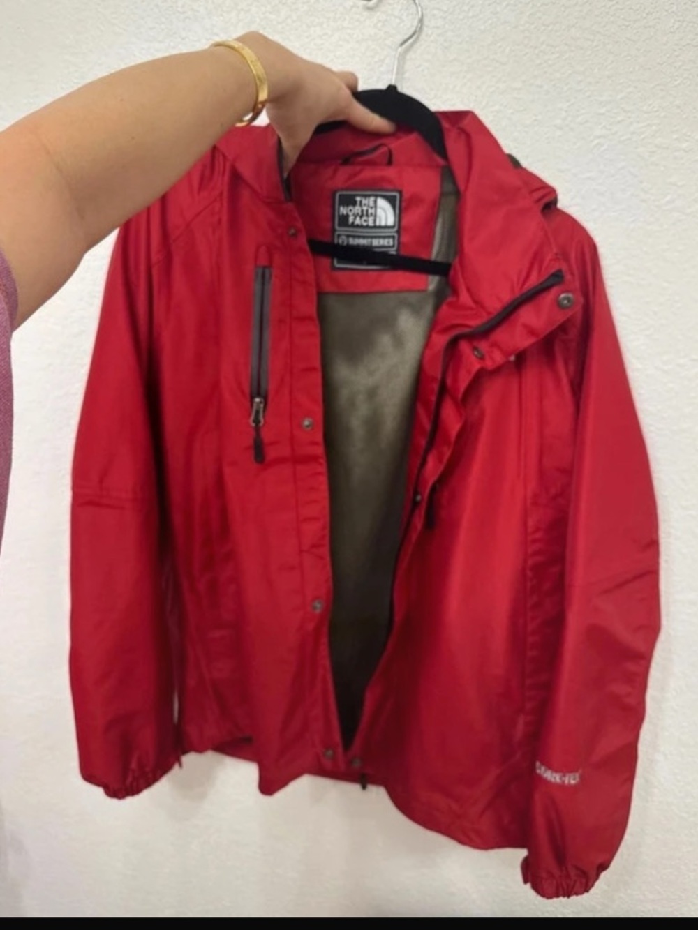 The North Face Red Waterproof Shell Jacket